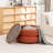 Upholstered Round Storage Ottoman-455693993