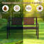 Banc de jardin extérieur