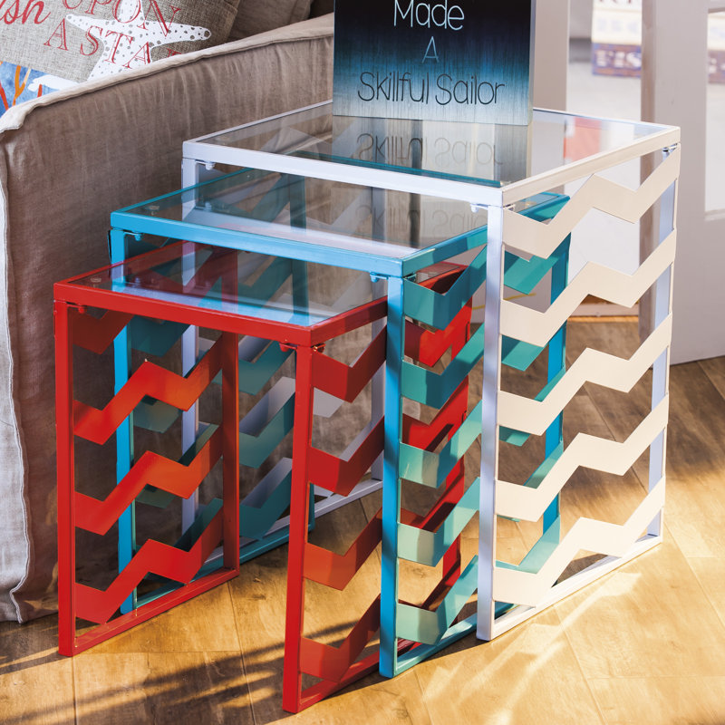 Ensemble de 3 tables emboîtables Dempsey
