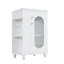 Meuble-lavabo de 20 po avec lavabo, meuble-lavabo avec tablette à deux niveaux, tablette réglable, bois massif et panneau de fibres à densité moyenne