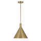 Pharos 1-Light Pendant in Noble Brass by Breegan Jane