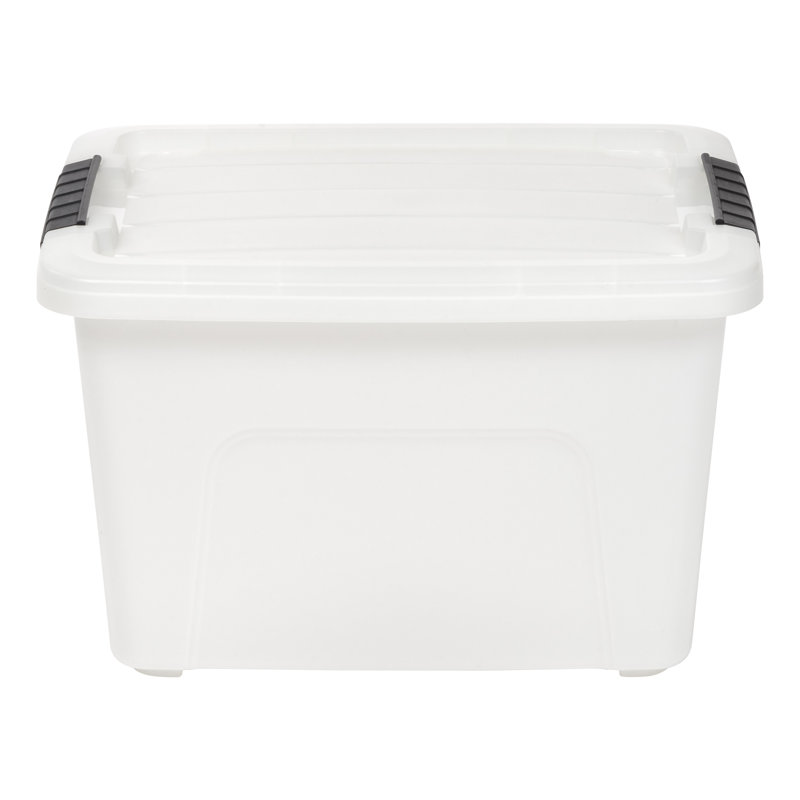 Contenant de rangement IRIS, Blanc, H 9,63 po x l 12,38 po x P 15,32 po
