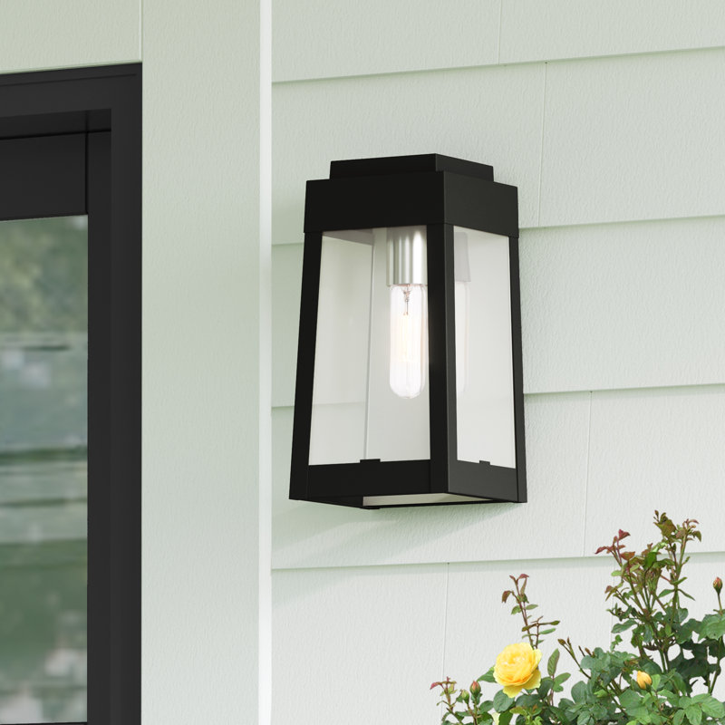 Antionetta Wall Light, 12" H x 6.25" W x 6.37" D, Black