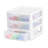 Sterilite Clearview Plastic Multipurpose Small 3 Drawer Desktop Storage Organization Unit for Home, Classrooms, or Office Spaces-103526230