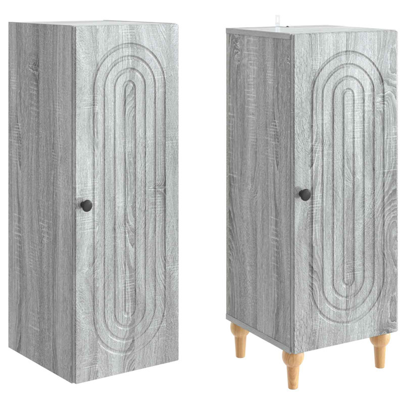 Storage Cabinet, Grey Sonoma