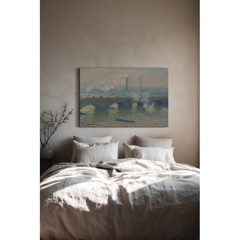 "Waterloo Bridge", reproduction sur toile tendue, H 8 po x l 12 po