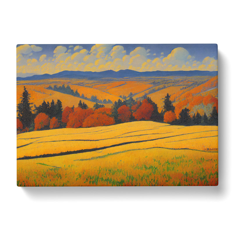 Autumn Meadow Landscape Vol.5 - Wrapped Canvas, 50cm H x 76cm W