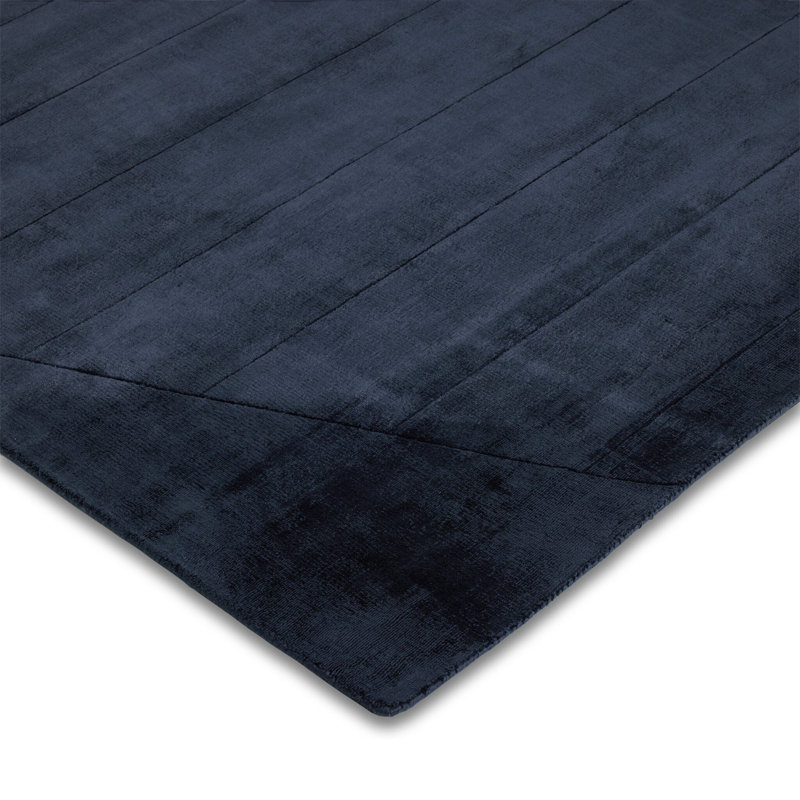 Sadzi Hand Carved Rug-Sadzi Navy-5'x8', Sadzi Navy, Rectangle 5' x 8'
