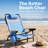 WOVN Premium Reclining Beach Chairs - Portable Lay Flat Folding Beach Chair for Adults - Includes Shoulder Backpack Strap, Pillow, 2 Pockets, and Cup Holder - Baja-129632456