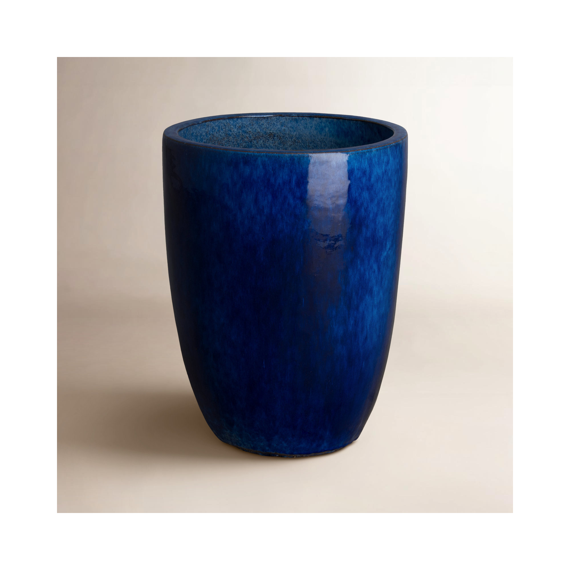 Silsbee Handmade Ceramic Pot Planter, 20" H x 15" W x 15" D, Blue