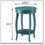 Table d'appoint ronde avec tablette inférieure-787869779