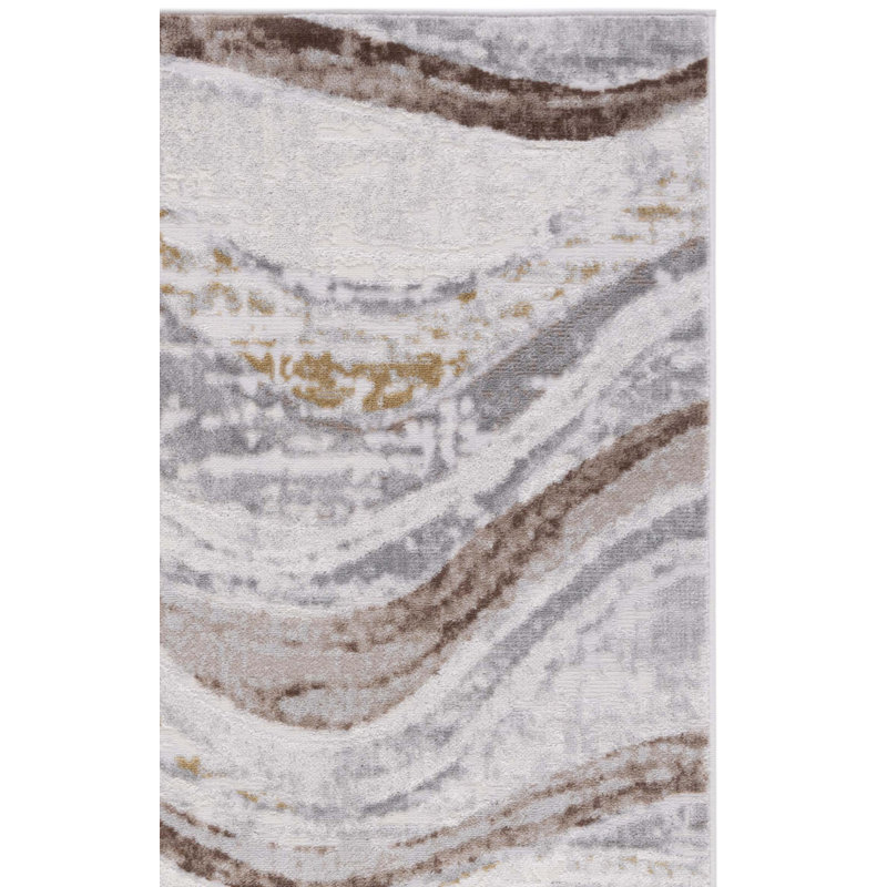 Palma Performance Abstract Rug, Square 6'7"