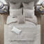 Ensemble d'édredon 100% coton 3 pièces Taupe-1046568758