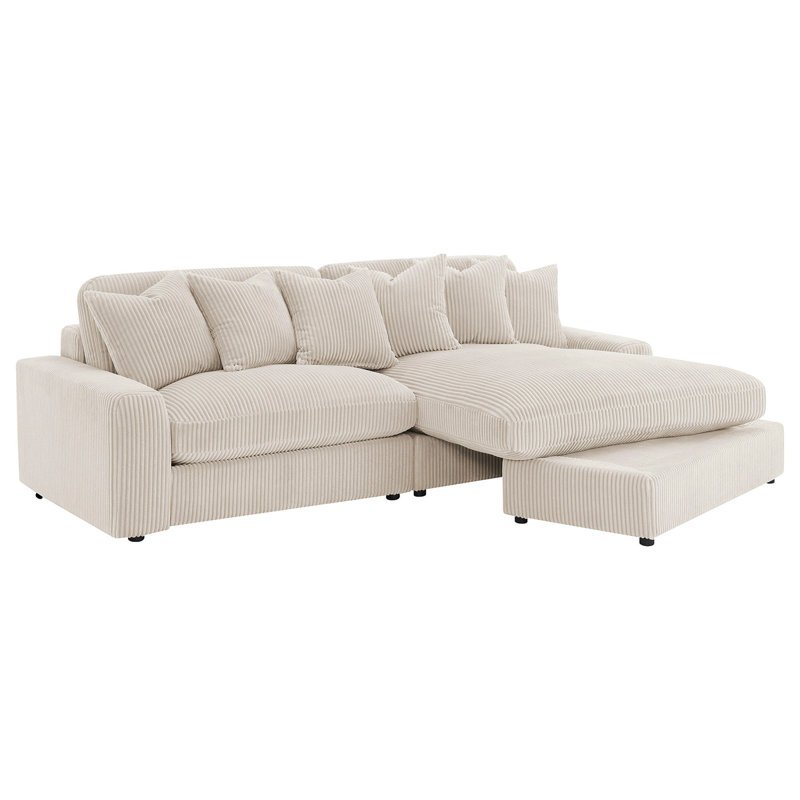 Upton Sand Reversible Sectional Sofa