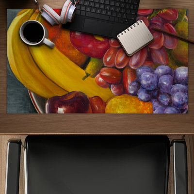 Bowl of fruits - 14.00"x24.25" Desk mat