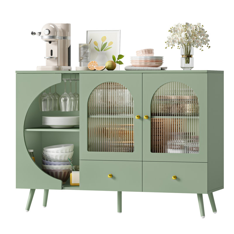 Abrego 47.2'' Sideboard - 2 Drawers, Wine Racks