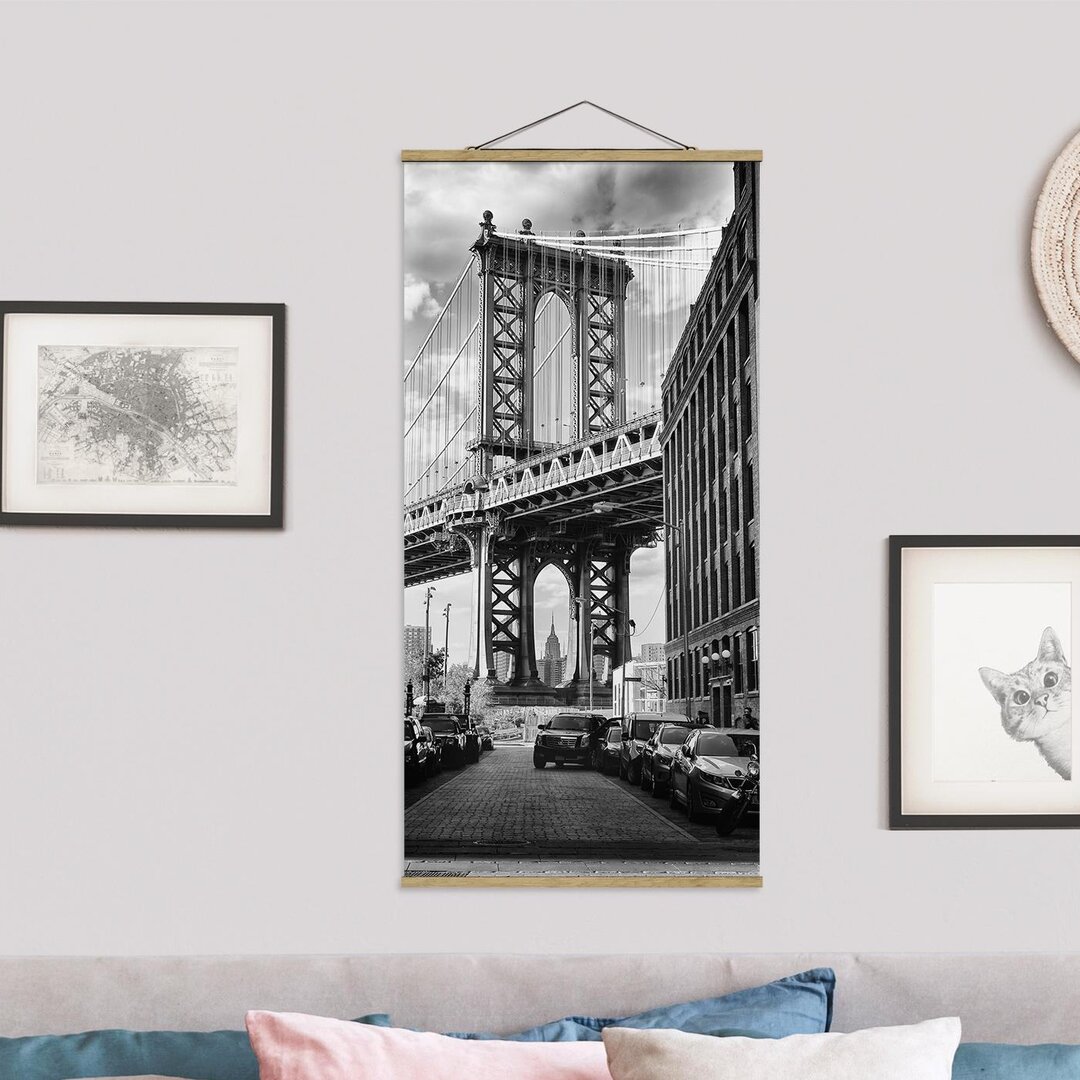 Wandbild Die Manhattan-Brücke in Amerika