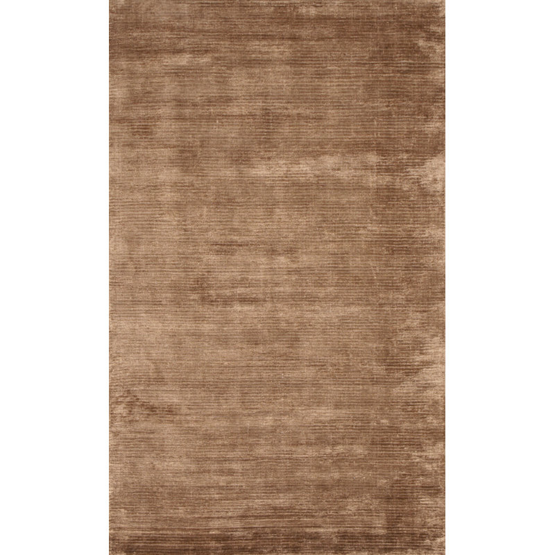 Tapis brun tissé à la main Juba, Rectangle de 10 pi x 14 pi