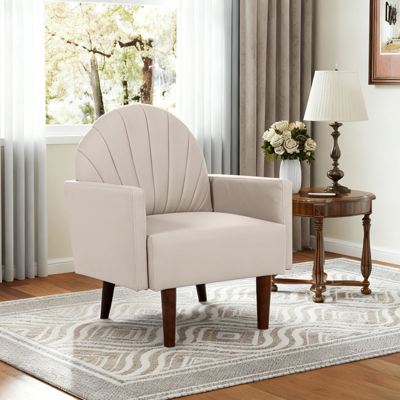 Un fauteuil d'appoint contemporain, Kaki