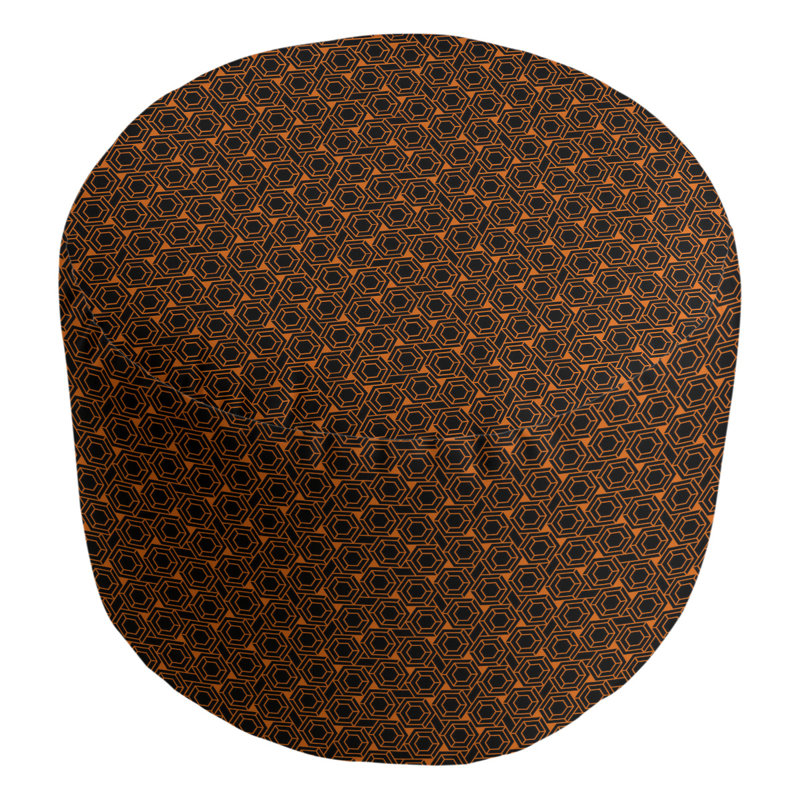 Repose-pieds Avicia, Taupe / orange