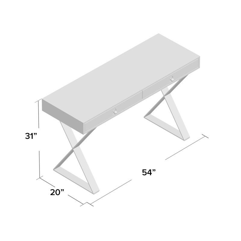 Channing Desk, White