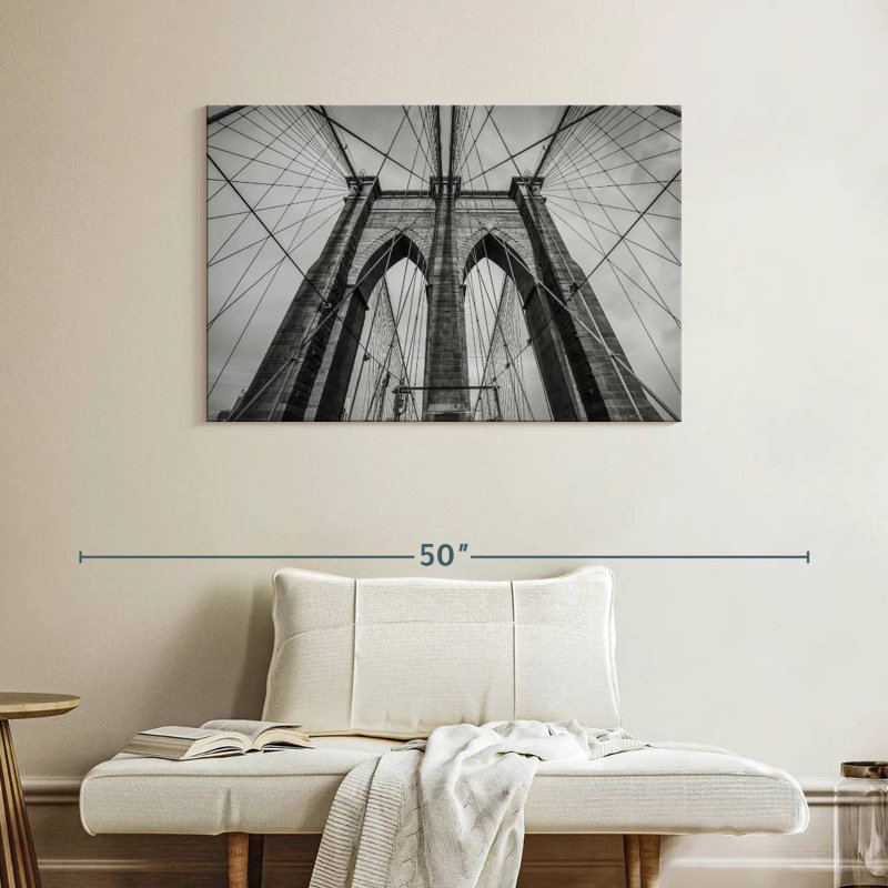 BW Brooklyn Bridge, New York, H 26 po x l 39 po