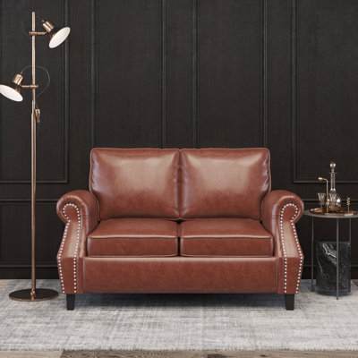 Christopher Knight Home Loveseat – Dual - Variant Design (Dark Brown Solid Wood/MDF & Light Brown Metal - Mesh - Wood - Fabric), Ideal For Elevating Living Room Elegance