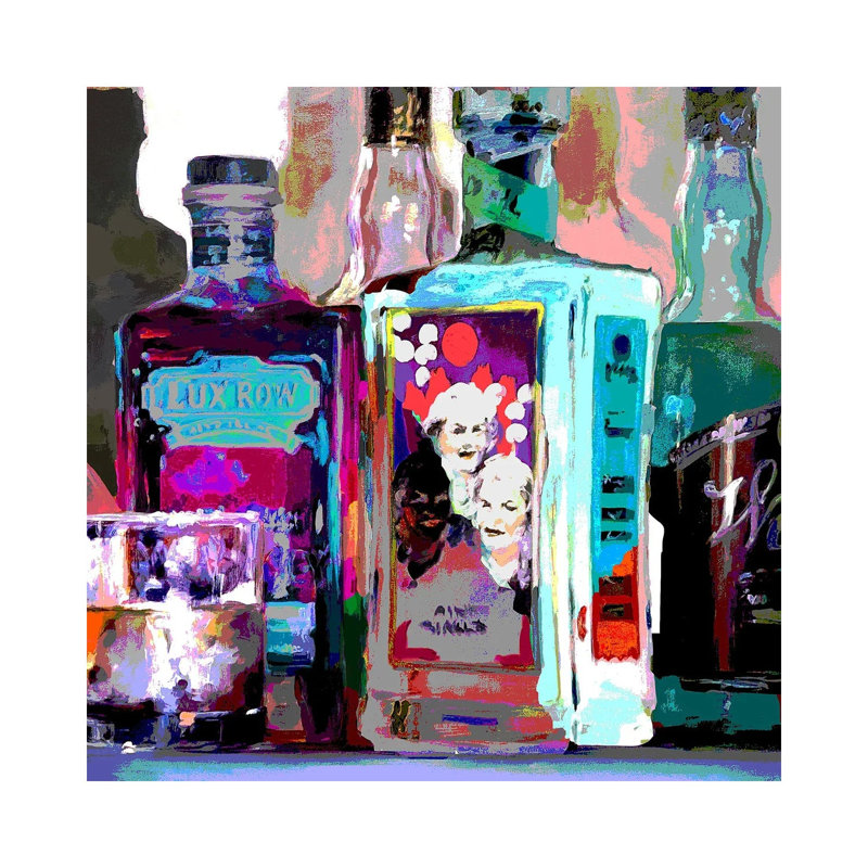 Bright Bourbon Crop - impression d'art mural, 12 po x 12 po, Toile tendue avec châssis, Sans cadre