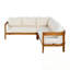 Ensemble de canapé d'extérieur Wodden avec pieds robustes et coussin moelleux-666465069