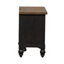 Table de chevet 2 tiroirs Aisja avec ports de chargement USB - noir-2139584273