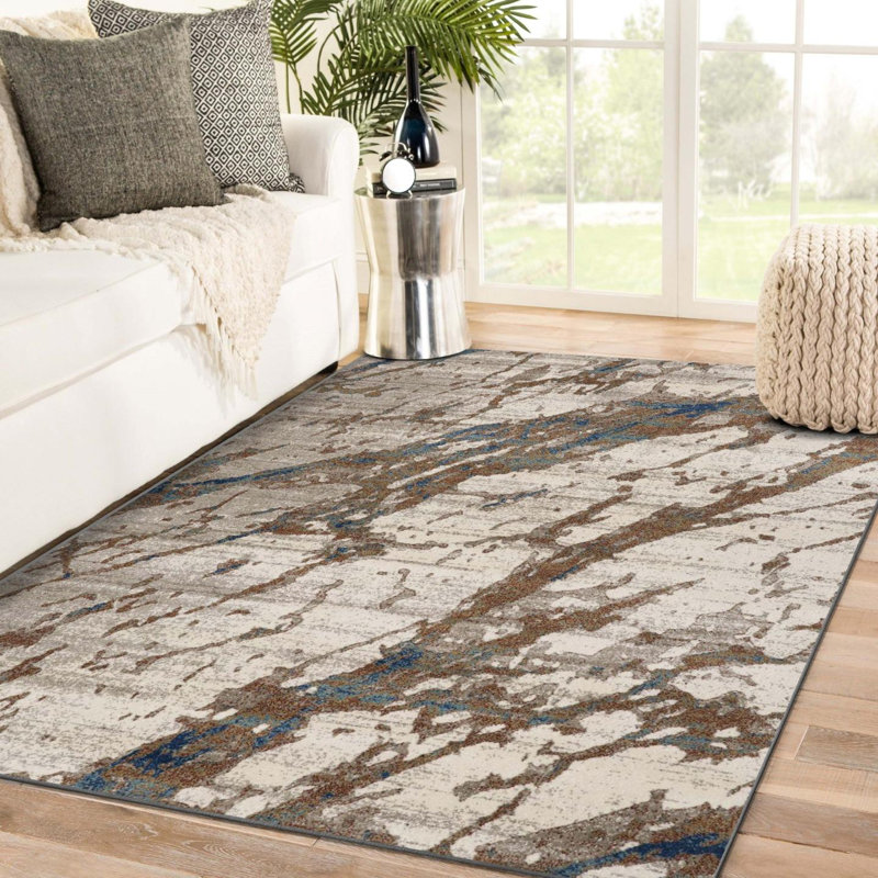 Abstract Multi Area Rug, Rectangle 7'6" x 10"