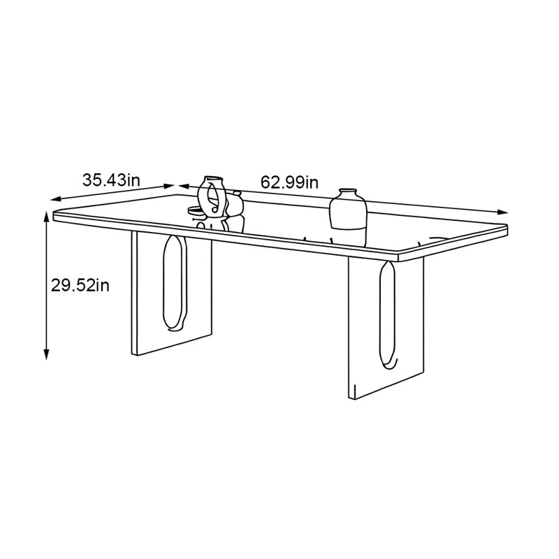 Géraline, H 29,52 po x L 62,99 po x l 35,43 po