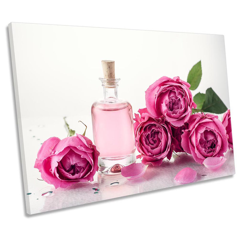 Z2115 Rose Flowers Purfume - Wrapped Canvas Art Prints, 30.5cm H x45.7cm W x2cm D 
