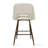30" Modern Round Pedestal Counter Height Dining Set With 2 Upholstered Stools-1191147542