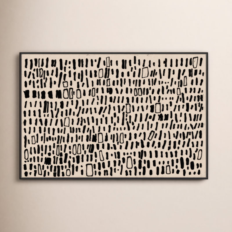 Timber - reproduction de cadre flottant sur toile, H 41,5 po x l 61,5 po x P 2 po, Noir
