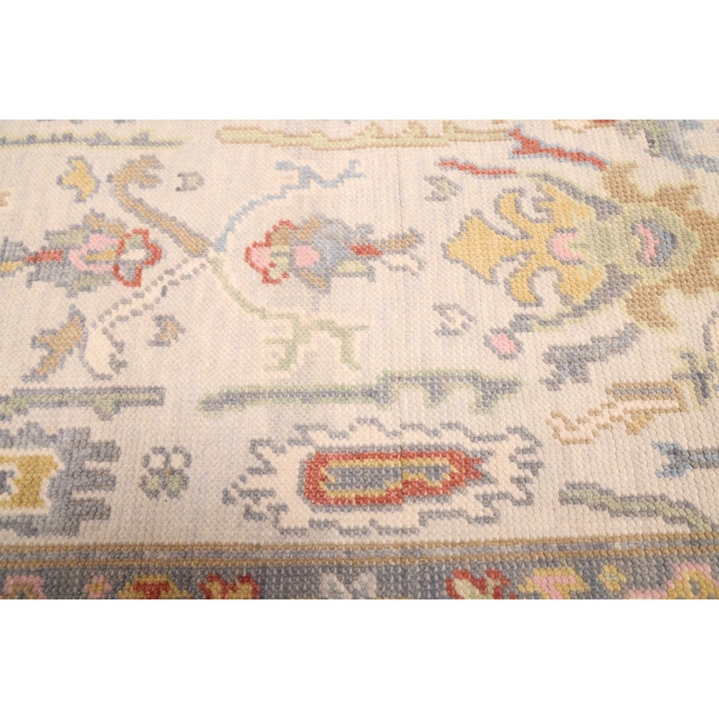 Modern Oushak  Grey Rug 2'8" x 7'11"
