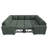 Latitude Run® Modular Sleeper Sectional Sofa Convertible U Shaped Sofa Bed-205628905