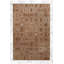Tapis décoratif moderne à motif géométrique brun clair lavable à la machine-118779554