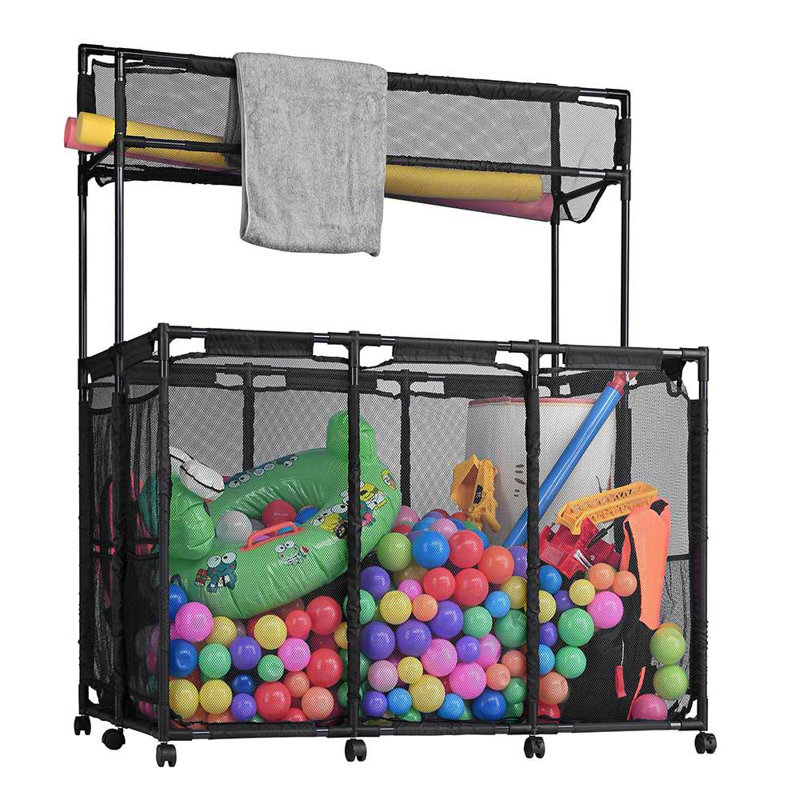 Yescom 50" Pool Toy Storage Noodle Float Holder, Black