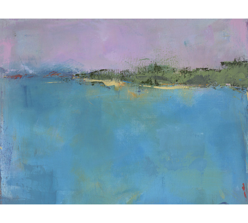 Vermont Pond Painting by Jacquie Gouveia, Wrapped Canvas, No Mat, 45" H x 60" W