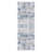 Bungalow Rose Blue/White Abstract Machine Washable Area Rug – Non-Slip, Stain Resistant, GRS Certified, for Bedroom, Living & Dining-961237087