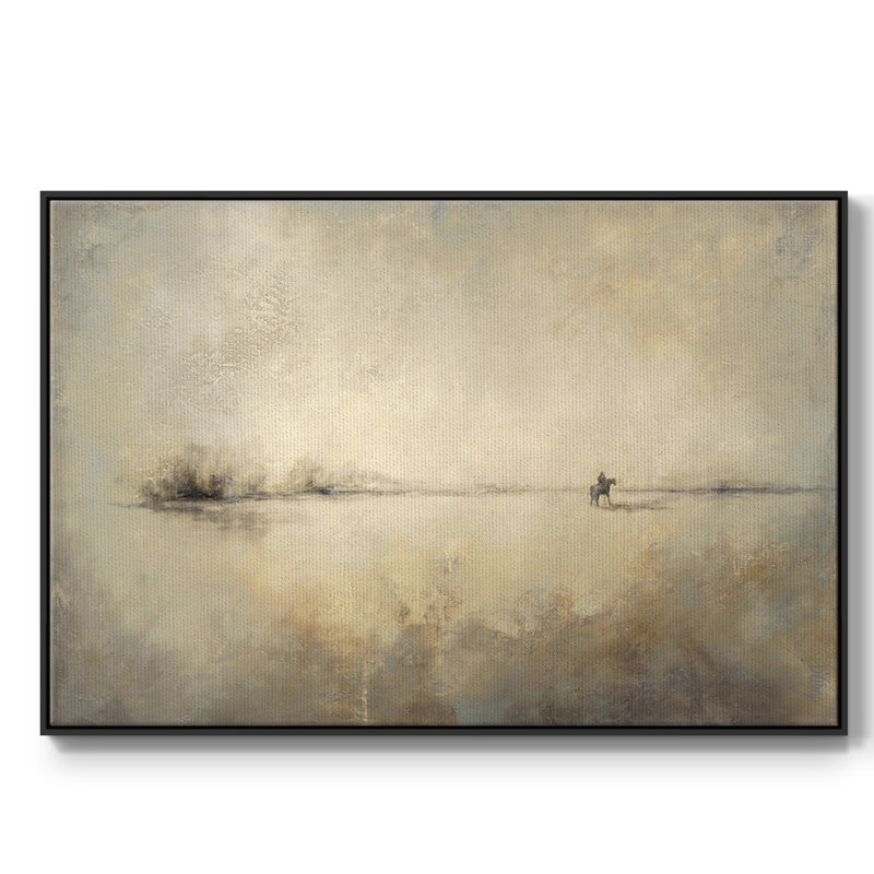 «Traveller», reproduction sur toile encadrée, Toile avec cadre flottant noir, H 17 po x l 25 po x P 2 po