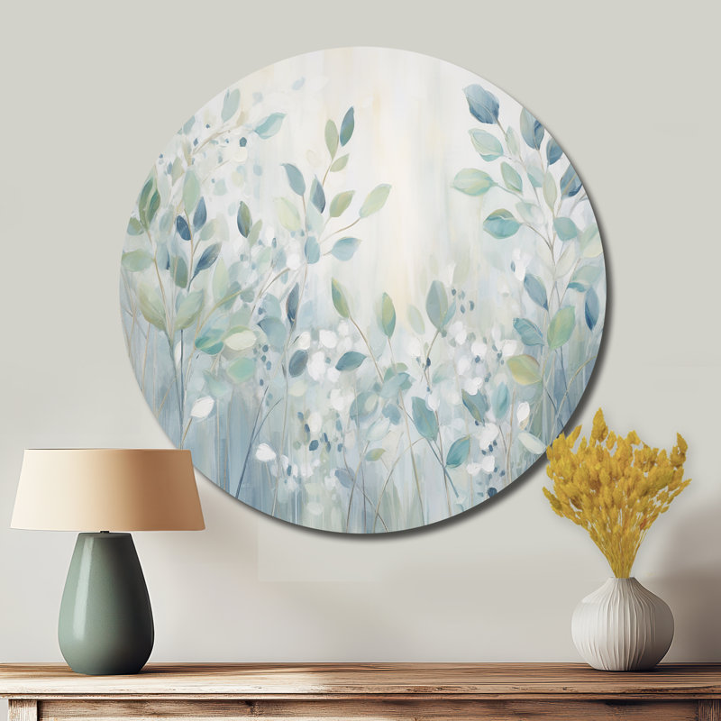 Montmiral - Décoration murale abstraite ronde en métal, H 36 po x l 36 po