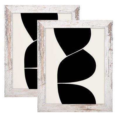 Rustic Distressed MDF Picture Frames, Wall Mount Photo Frames