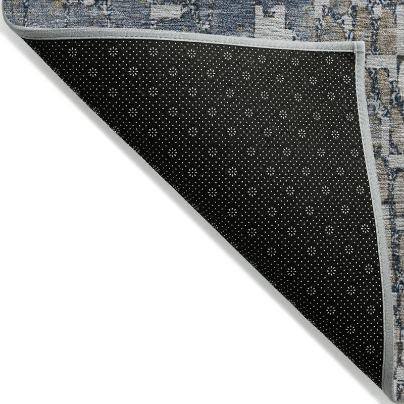 Siena Silver Washable Indoor-Outdoor Rug - , 8' x 10'