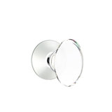 Privacy Hampton Crystal Knob with Modern Rose