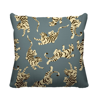Coussin décoratif intérieur / extérieur Tigger Boho Tiger