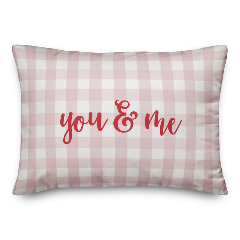  Coussin You & Me, Rouge / rose