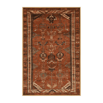 Machine Washable Turkish Brown Area Rug