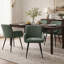 Chaises de salle à manger rembourrées en chenille avec pieds en métal (ensemble de 6)-370718500-380069185